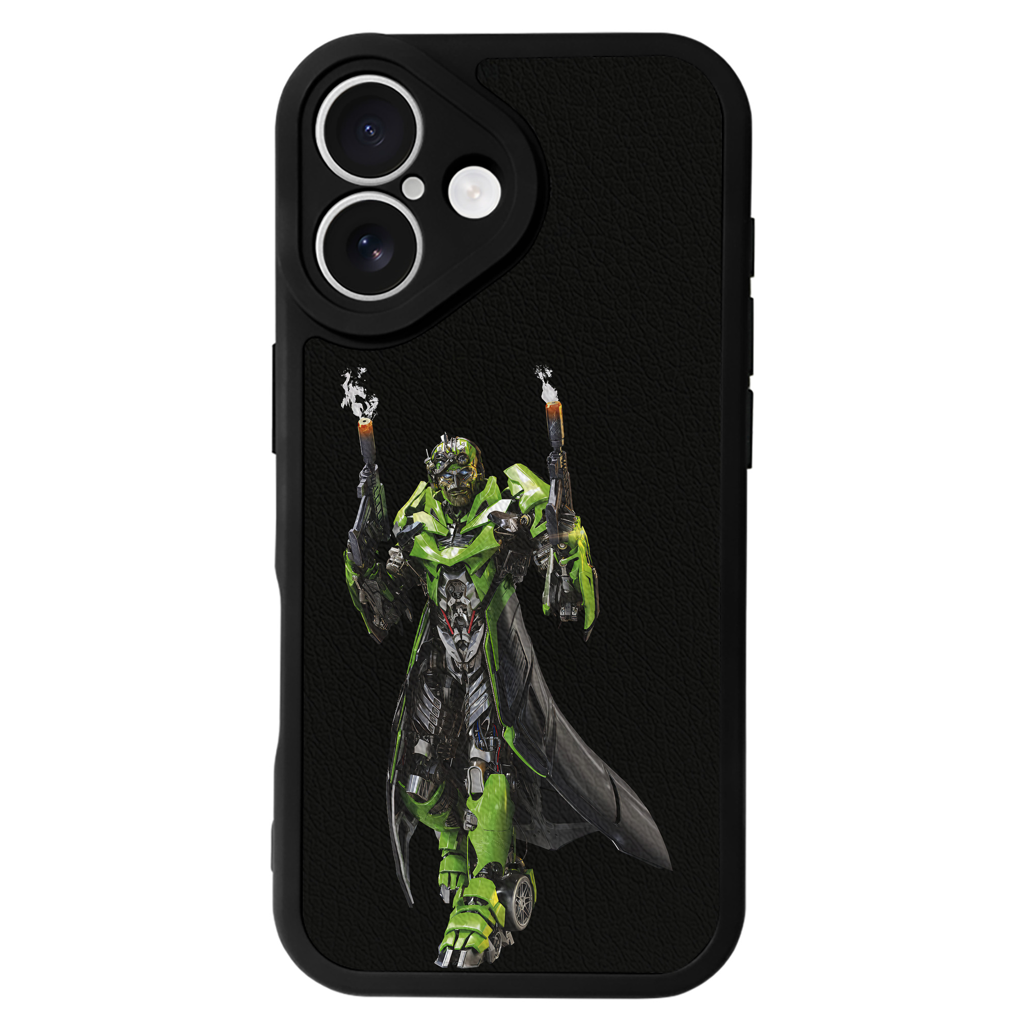 （画像用） Transformers トランスフォーマー 【iPhone 16シリーズ対応】シリコンスマホケース（レザー調） 材質：シリコン